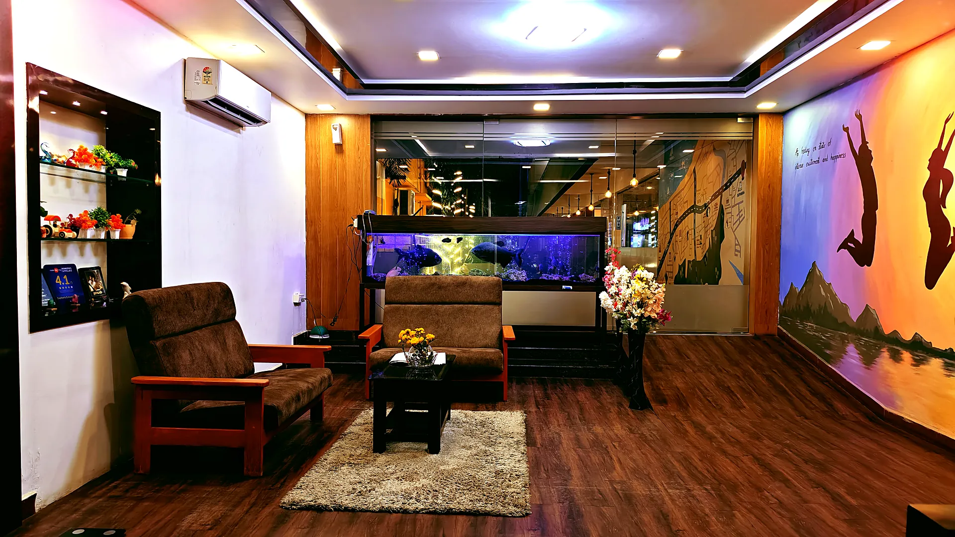 Lobby lounge at Euphoria Extended Stay, OMR