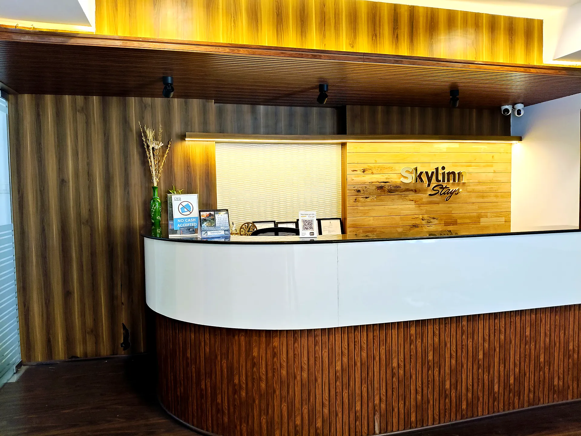 Reception at Skylinn Stays, a Prohotel property