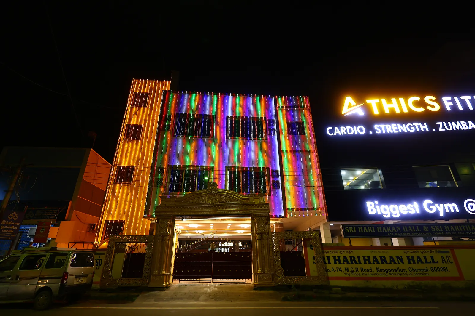 Night View, Sri Hariharan Hall, Nanganallur